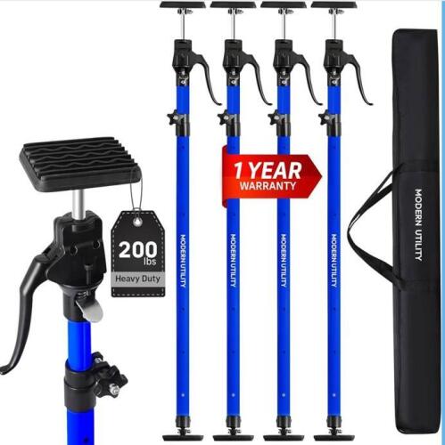 MODERNUTILITY Telescopic Drywall Support Poles, 4-Pack, 45.3-114.2 in, 200 lbs Capacity (shelf 10)