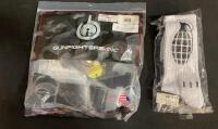 GunfightersINC 1911 Government 5" Rail Holster Black Kydex New + ROXY Grenade Crew Socks White (9)