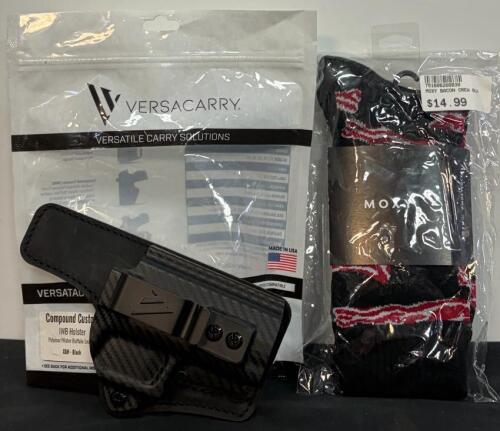 Versacarry Compound Custom IWB Holster for Springfield XDM, Right-Handed With Moxy Socks (FL 10)