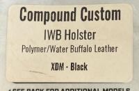 Versacarry Compound Custom IWB Holster for Springfield XDM, Right-Handed With Moxy Socks (FL 10) - 4