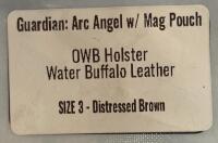 Versacarry Guardian Arc Angel OWB Holster w/ Mag Pouch, Size 3, Distressed Brown With Moxy Socks (FL 10) - 4