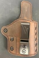 Versacarry Covert IWB Holster, Size 4 for 3.5&rdquo; Barrel, Right-Handed, Leather/Polymer Hybrid With Moxy Socks (FL 10) - 2