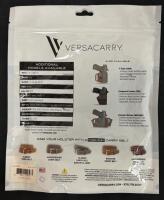 Versacarry Compound Custom IWB Holster, Springfield XDM, Polymer/Water Buffalo Leather, Black, RH With Moxy Socks (FL 10) - 5
