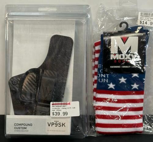 Versacarry Compound Custom Hybrid IWB Holster for H&K VP9SK, Right-Handed, Adjustable Retention With Moxy Socks (FL 10)