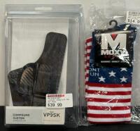 Versacarry Compound Custom Hybrid IWB Holster for H&K VP9SK, Right-Handed, Adjustable Retention With Moxy Socks (FL 10)