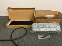Aluminum DOHC 4-Cylinder Cylinder Head and Universal Plate/Fin Oil Cooler Kit with Hose