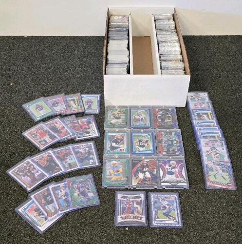 Football Card Lot - Mostly Modern Rookies, Parallels, And Inserts; Joe Burrow, Jayden Daniels, Travis