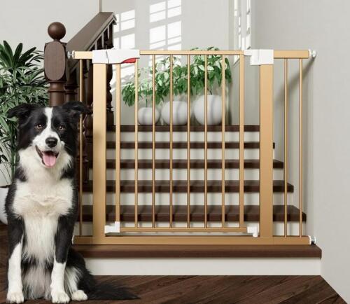 Pressure-Mounted Safety Gate, 30" Height, Adjustable Width up to 36.25", Auto-Close Feature