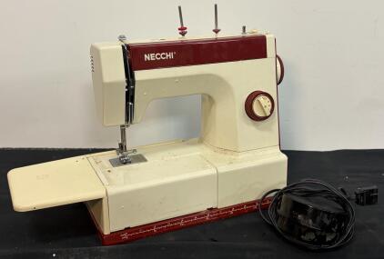 Necchi 802 Mechanical Sewing Machine, 80W Motor, 115V, Free Arm, Includes Foot Pedal (FL 5000)