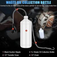 Pneumatic Brake Bleeder Kit, 5L Stainless Tank, 140 PSI, 13ft Hose, Universal & Vehicle Adapters - 8