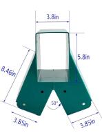 Heavy-Duty A-Frame Swing Set Corner Brackets, Green Powder-Coated, for 4x4 & 4x6 Lumber $250 value - 3