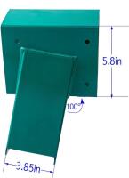 Heavy-Duty A-Frame Swing Set Corner Brackets, Green Powder-Coated, for 4x4 & 4x6 Lumber $250 value - 4