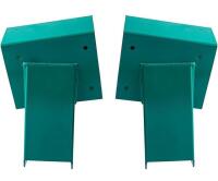 Heavy-Duty A-Frame Swing Set Corner Brackets, Green Powder-Coated, for 4x4 & 4x6 Lumber $250 value - 5