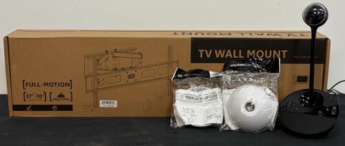 ViewZ VZ-AM03 Full-Motion TV Wall Mount, 37&ndash;70", 132 lbs, Max VESA 800x400, Steel Construction