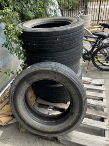 Continental 225/70 R19.5 Steer/All-Position Truck Tires, Load Range G, Qty 5, 128/126M