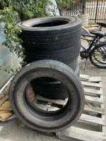 Continental 225/70 R19.5 Steer/All-Position Truck Tires, Load Range G, Qty 5, 128/126M