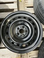16-Inch Black Steel Wheel Rim, 5x114.3 Bolt Pattern, Part Number 0833.75 - 3