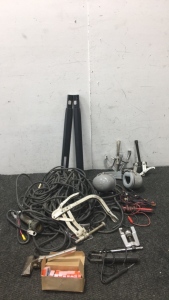 (1) Pair of Noise Canceling Headphones, (1) Cord, (2) Clamps, (9) Rotex Rolls