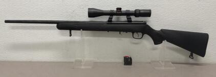 Savage 93R17 .17 HMR Bolt Action Rifle, 21&rdquo; Barrel, Synthetic Stock, Bushnell Scope, SN 0547942