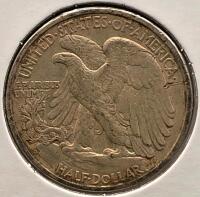 1939-D Silver Walking Liberty Half Dollar - 4