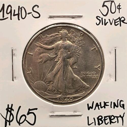 1940-S Silver Walking Liberty Half Dollar