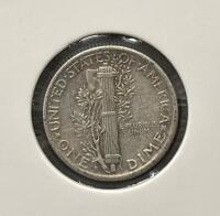 (2) 1944-S Mercury Dimes, 90% Silver, Circulated Condition - 5