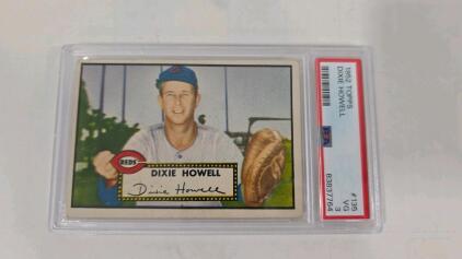 1952 Topps #135 Dixie Howell Cincinnati Reds PSA VG 3 Baseball Card - Serial 83837764