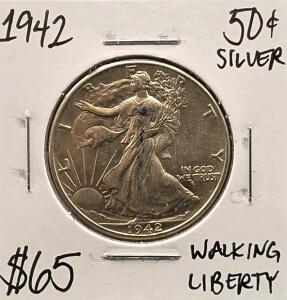 1942 Silver Walking Liberty Half Dollar