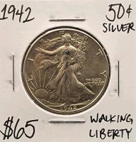 1942 Silver Walking Liberty Half Dollar