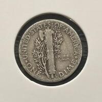 1935 & 1936 Mercury Dimes, 90% Silver, Philadelphia Mint, Circulated, Adolph Weinman Design - 3