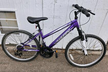 (Purple) 24" Highland Huffy Bike