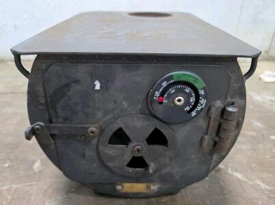 Cylinder Stoves Portable Wood Stove &ndash; Steel Body, 4" Flue, Door Thermometer, Chester, Utah