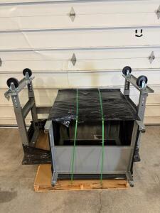 Heavy-Duty Rolling Metal Workbench with Caster Wheels, 48" x 29" x 36", 1,400 lbs Capacity