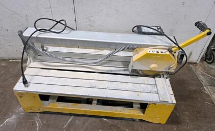 QEP 83200 24" Bridge Tile Saw, 1.5 HP, 8" Blade, 120V, 24" Rip, Serial E200561