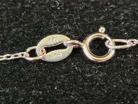 Sterling Silver ATI 925 Necklace with Marcasite Filigree Circle Pendant - 3
