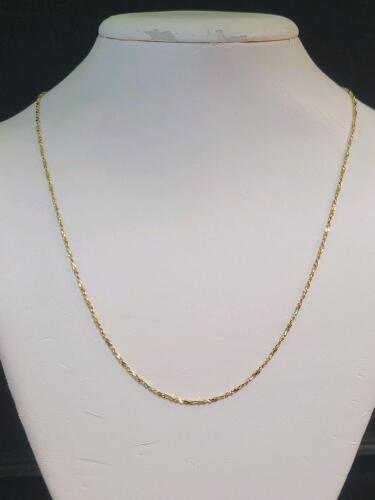 Gold Rope Chain Necklace, Spring Ring Clasp