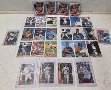 Topps Stadium Club Charter Member Cards 1991 - Griffey Jr., Johnson, Ryan, More (Protected, EX-NM)