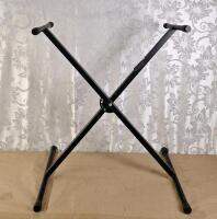 (1) Electronic Keyboard W/ AC Adapter & Stand - 4