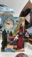 Nautical and Maritime Decor Lot with Model Ships, Figurines, and Shells - 3