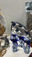 Nautical and Maritime Decor Lot with Model Ships, Figurines, and Shells - 4