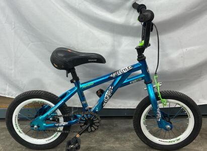 Avigo Tension Freestyle 16" Kids BMX Bike, Steel Frame, Blue, Front Caliper & Coaster Brake