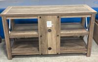 Rustic Wood TV Stand/Media Console &ndash; 47.5"x16"x26", Metal X-Braces, 3 Shelves, Cable Management - 3