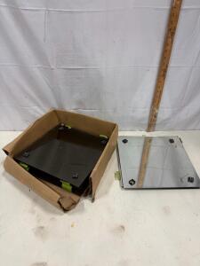 12"x12" Square Mirror & Tinted Glass Tiles, Wall Decor