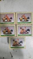 Designer & MRSH Collection Lot: Chicken, Rabbit, Pig, Angel Figurines, Some Original Boxes - 3
