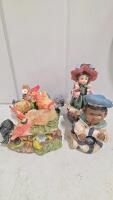 Designer & MRSH Collection Lot: Chicken, Rabbit, Pig, Angel Figurines, Some Original Boxes - 9