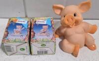 Designer & MRSH Collection Lot: Chicken, Rabbit, Pig, Angel Figurines, Some Original Boxes - 12