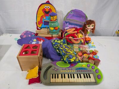 Assorted Lot of Children's Toys and Educational Accessories