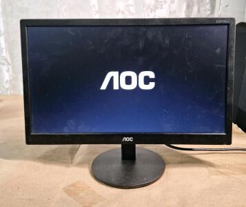 (1) AOC E2070SWN 19.5" LED-Backlit LCD Monitor, W/ Power Cord