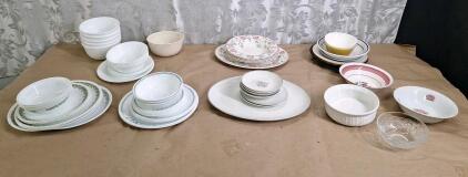(40) Assorted Pieces Of Corelle Dishware & More