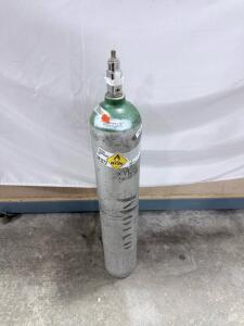 Medical Oxygen Cylinder, 22 cu ft Capacity, 2015 PSI, Aluminum 6061-T6, CGA870 Valve